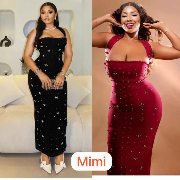 Robe élégante à strass