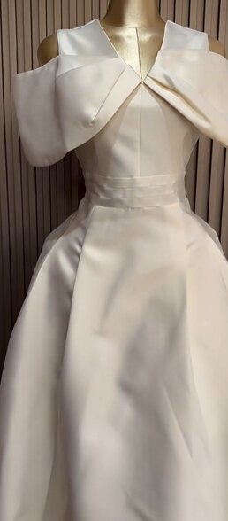 Charming women's dress color white Size:10/12/14