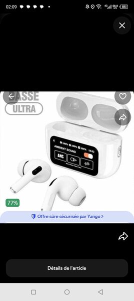 Écouteurs Bluetooth ANC