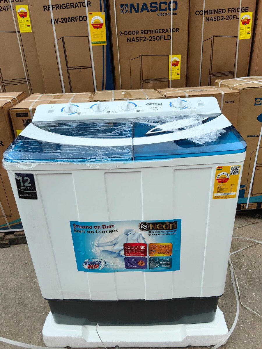 Neon semi automatic washing machine Type twin tub Size 11kg
