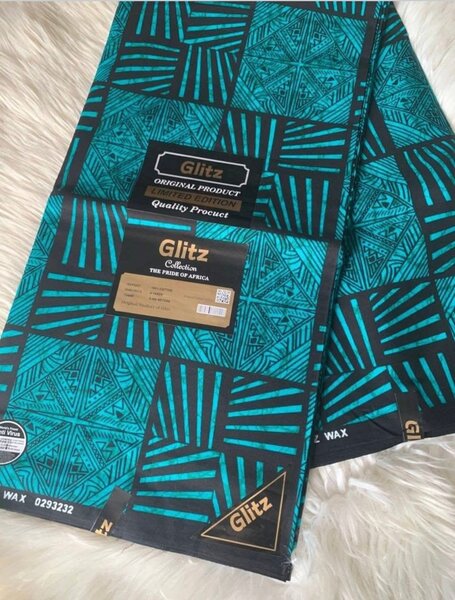 Tissu africain en wax coloré