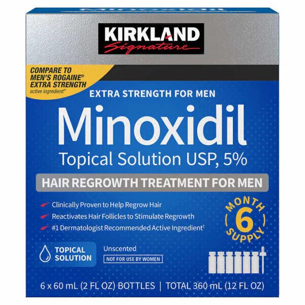 Kirkland minoxidil solution box (Kirkland oil box ) 6 months