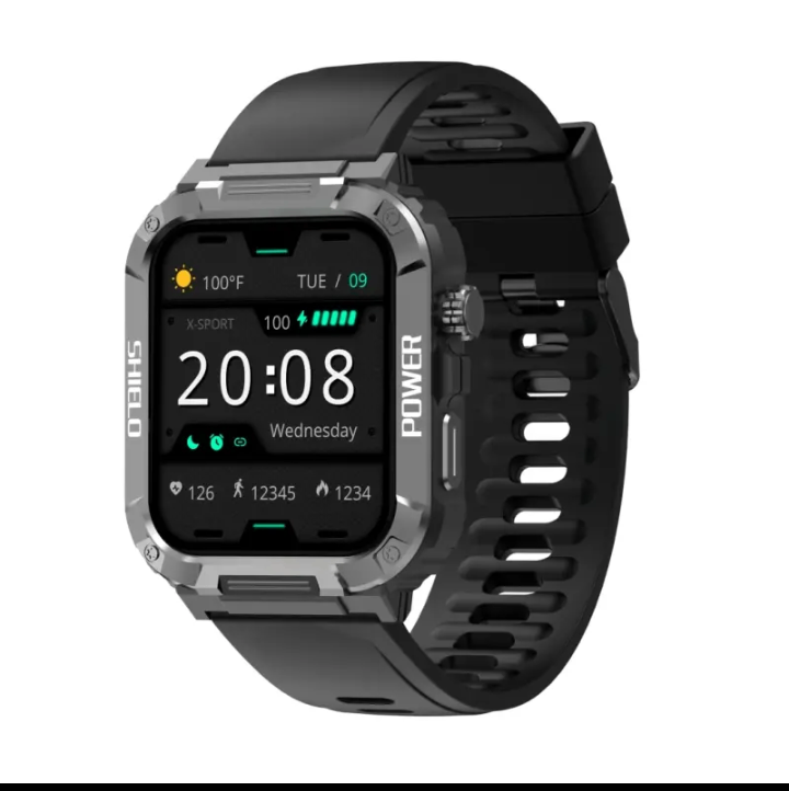 Rugged Smart Watch, BT Call, Health Care, IP68, ANDR/IOS