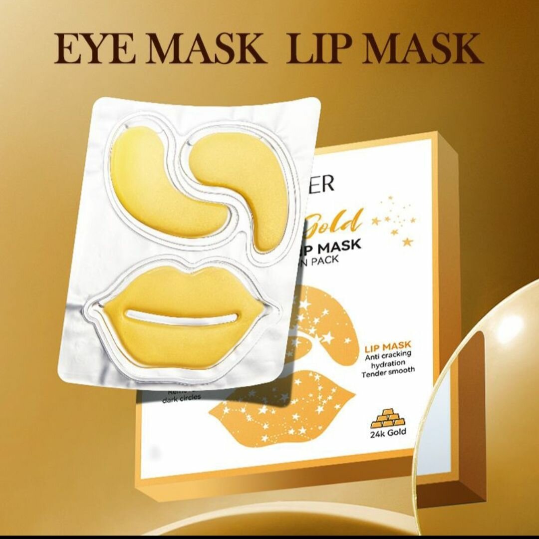 2 in 1 lip and under eye masks combination sheet