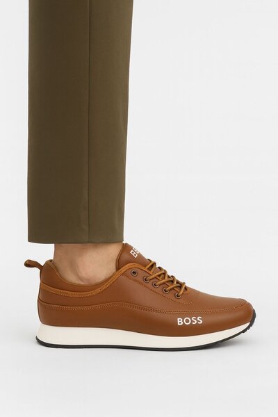 Baskets en cuir homme