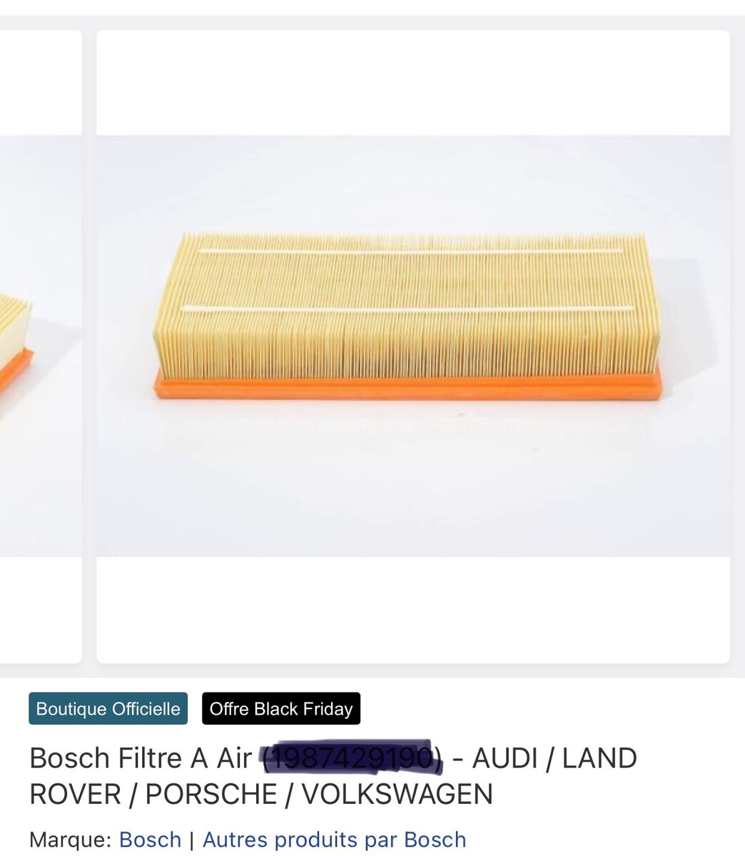 Filtre à Air Bosch S9190