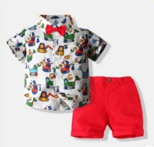 Ensemble Garçon Imprimé Coloré