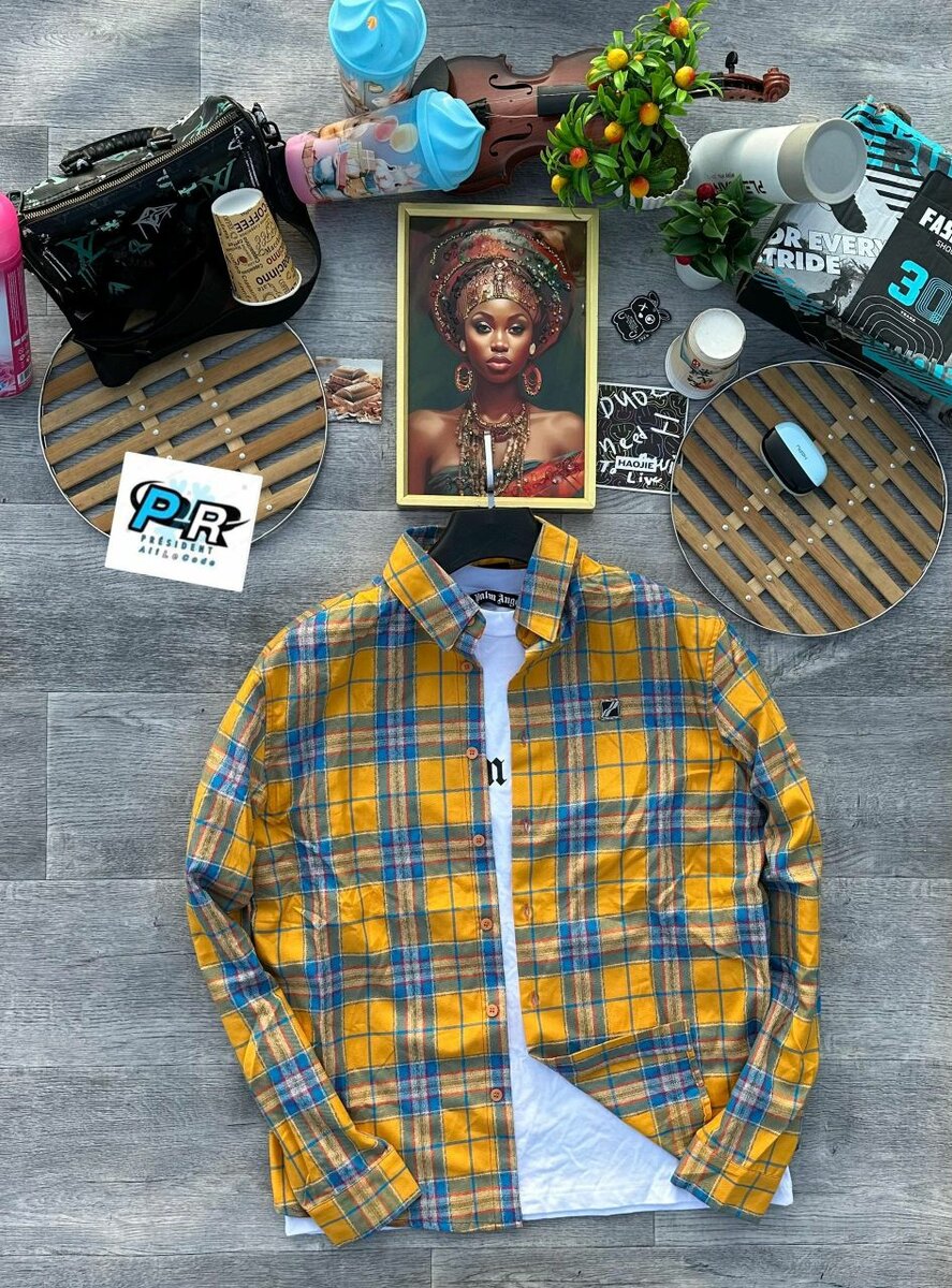 Chemise à carreaux tendance