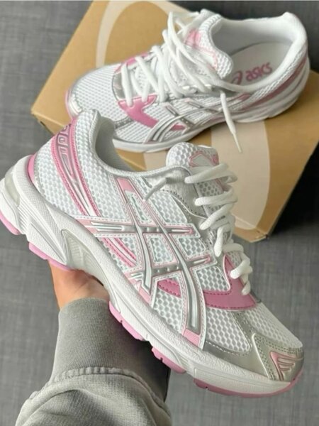 Baskets Asics Femme Blanc Rose