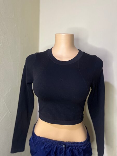 Top à manches longues noir