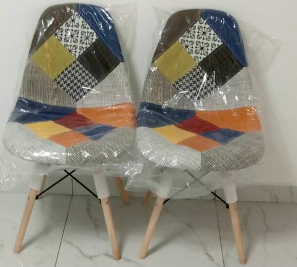 Chaise patchwork moderne