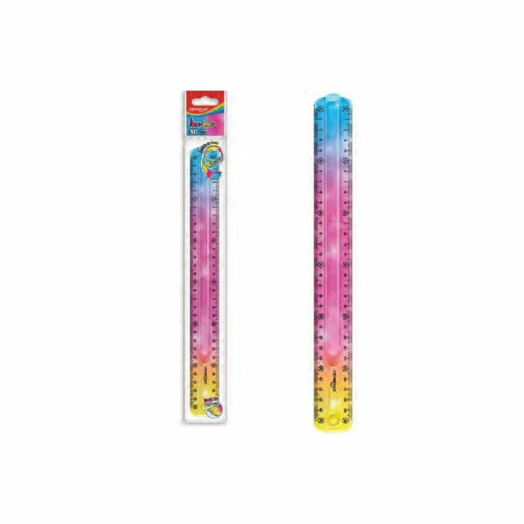 Règle Flex-Dessin 30cm Multicolore
