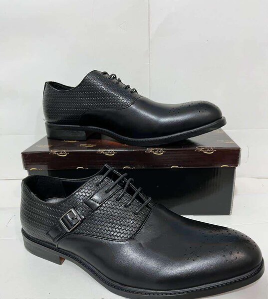 Men's leather boots,black Sizes: 40-45