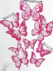 Assorted butterflies for decorating cakes