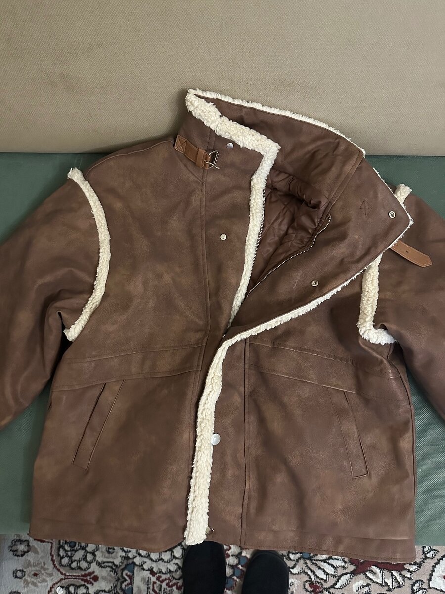 Дубленка теплая на осень-зима