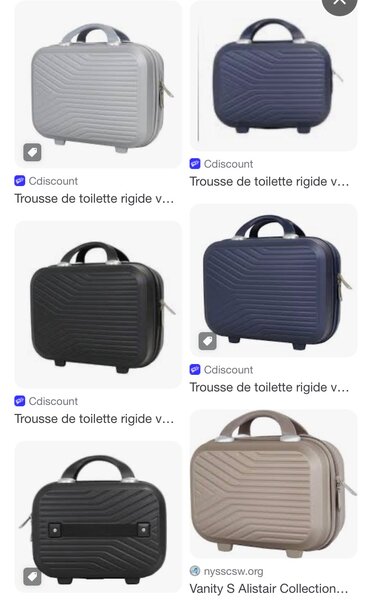 Malette de toilette rigide