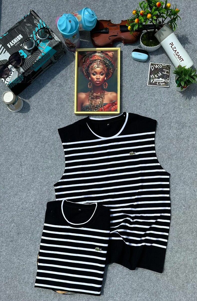 Débardeurs rayés homme