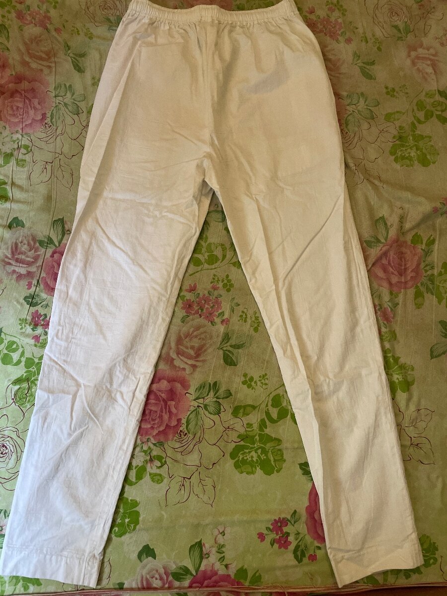 Pantalons blancs basin