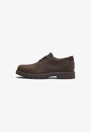 Chaussures robustes en cuir marron