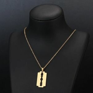 Chaîne En Inox Pendentif Lame