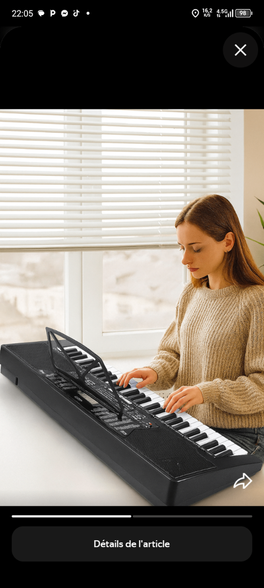 Clavier électronique portable