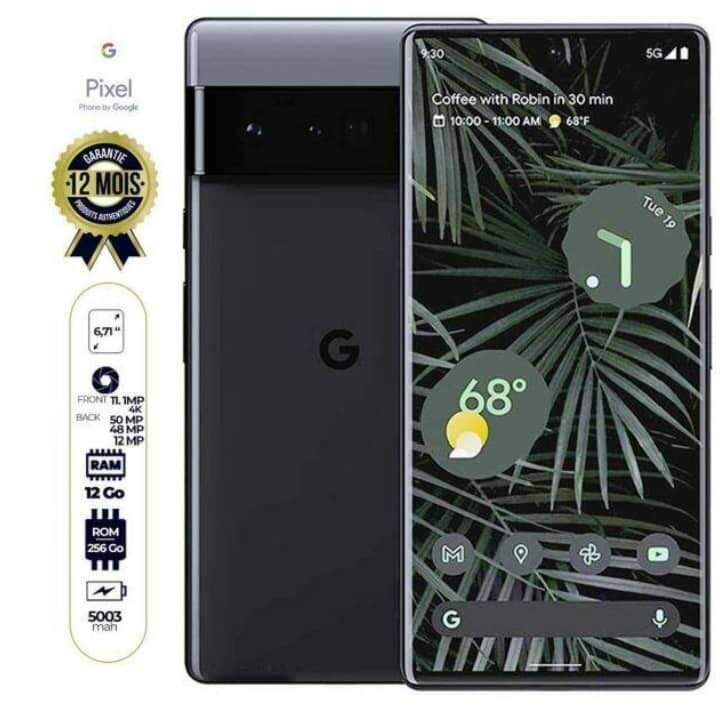 Google Pixel 6 Pro 256 Go Noir