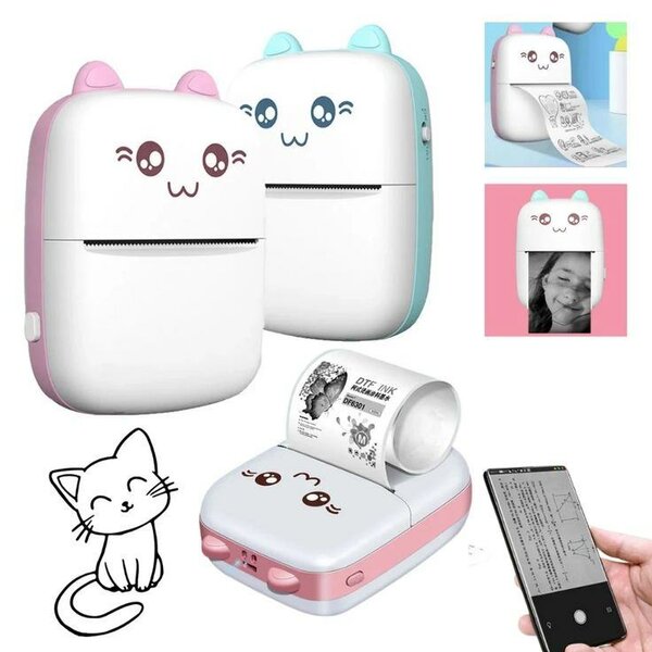 Mini imprimante portable kawaii