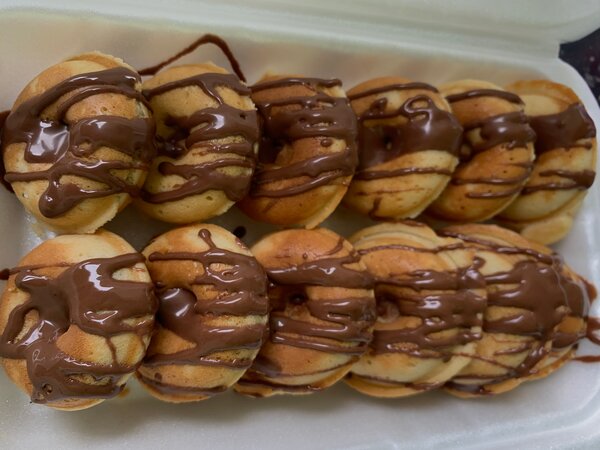 10 mini donuts aux chocolats