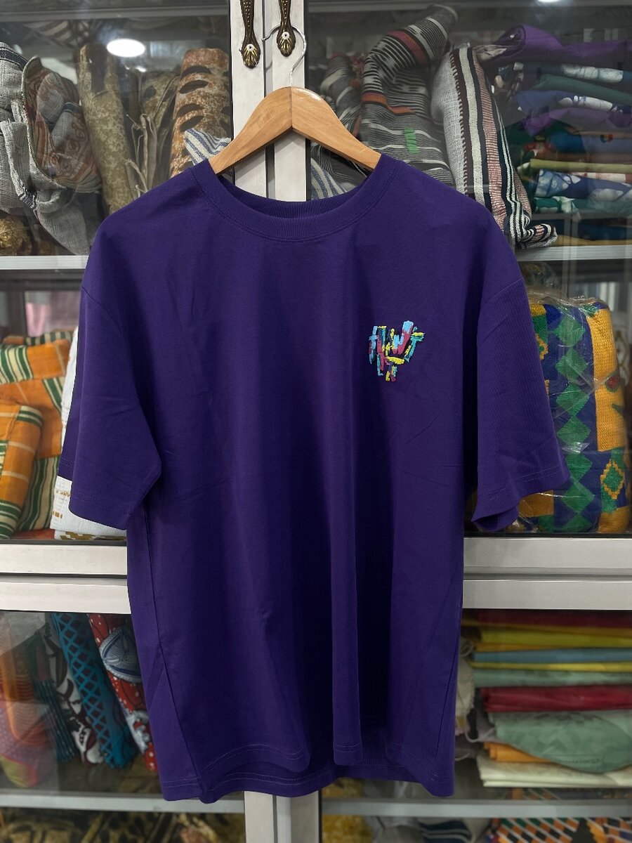 T-shirt violet tendance