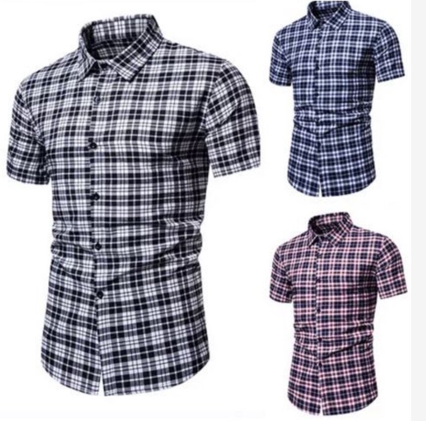 Regular fit Checkered Short Sleeves Casual Shirt - 5 Pieces