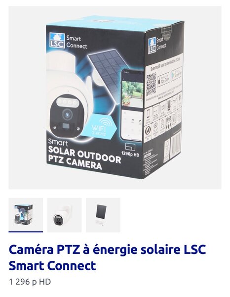 Caméra Solaire Extérieure LSC