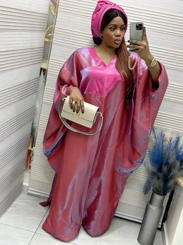 Robe Caftan Satin Colorée