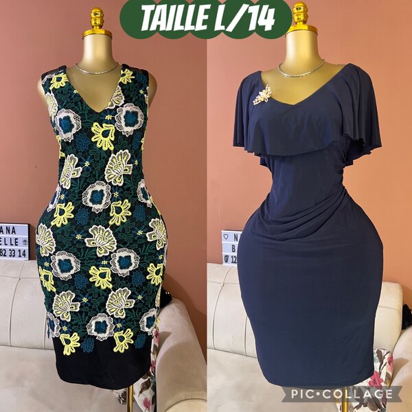 Robe bleu nuit taille 14