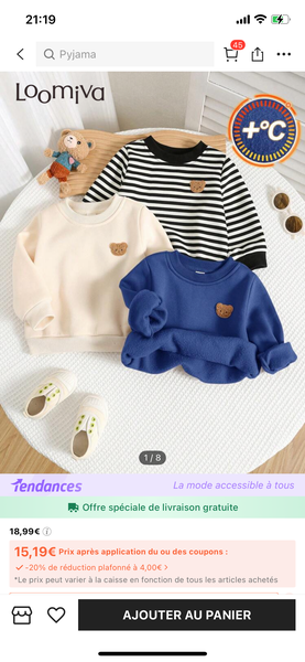 Pyjama Enfant Douillet Motifs