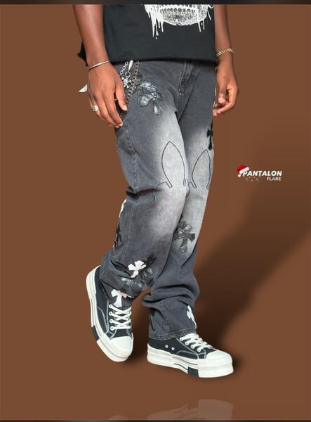 Pantalon customiser en jeans