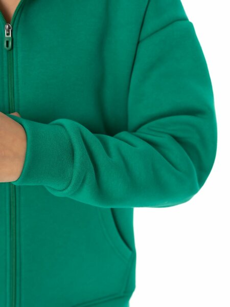 Зип Худи оверсайз с начёсом на молнии