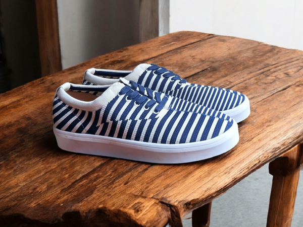 Striped Canvas Sneakers