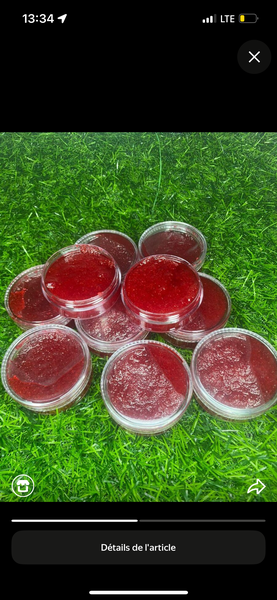 Gommage lèvres rose