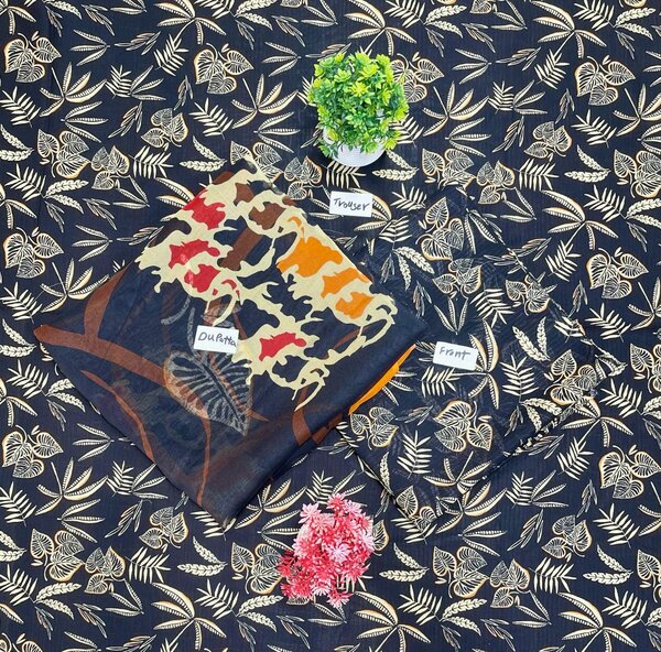 LAWN UNSTITCHED 3PC