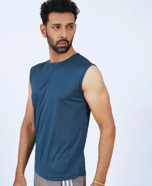 Men's marine blue All-Sport sleeveless top