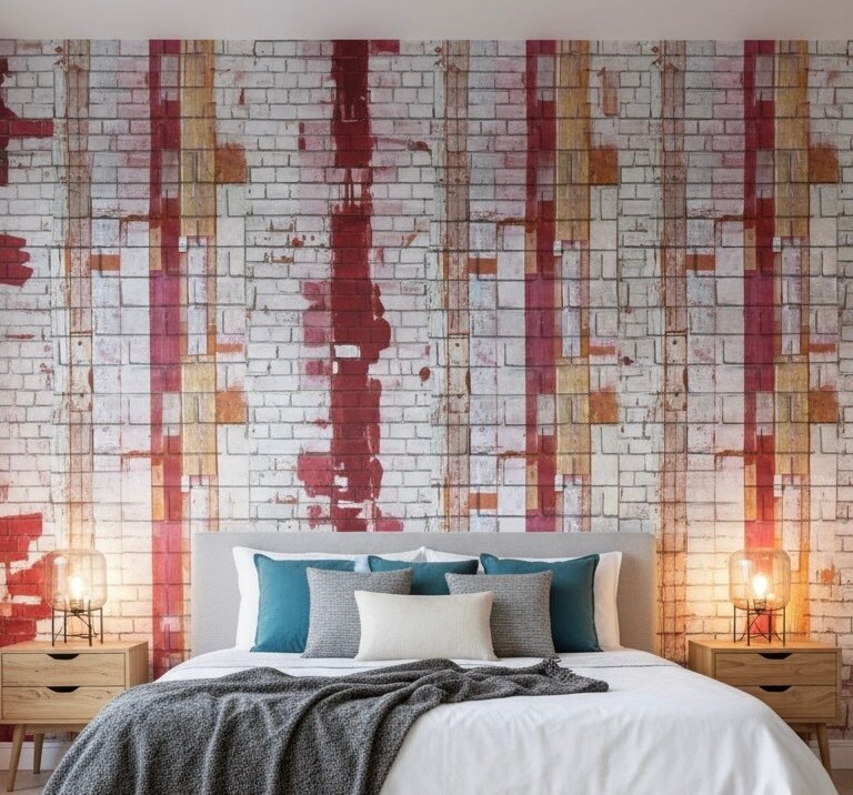 un papier peint à planches