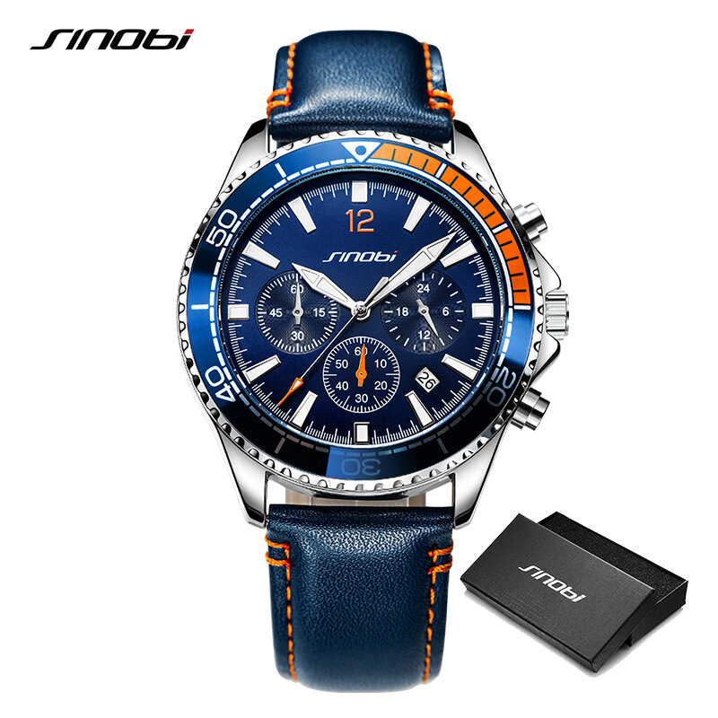 Montre Chronographe Hommes Élégante