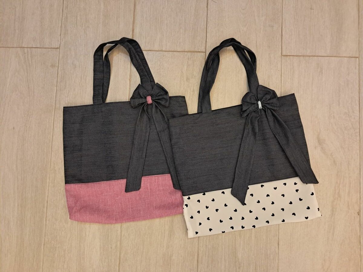 TOTE WITH BOW