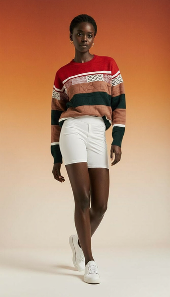 Lot de pulls en tricot colorés