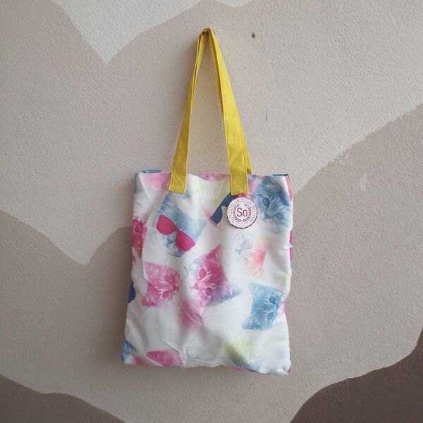 Sac cabas coloré en tissu