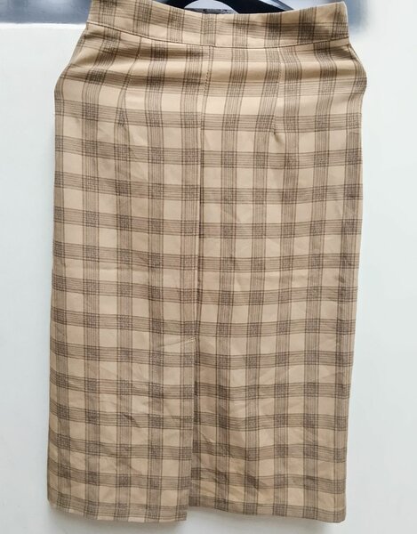 Jupe crayon à carreaux femme