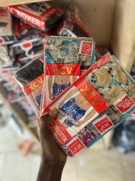 Lot de boxers en coton coloré