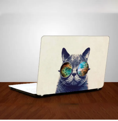 Attitude Cat Laptop Back Skin Sticker-Laptop Back Skin-Laptop Skin Vinyl Sticker Decal, 13 13.3 14.6 15 15.4 15.6 inch Laptop Skin Sticker Cover For All Laptops