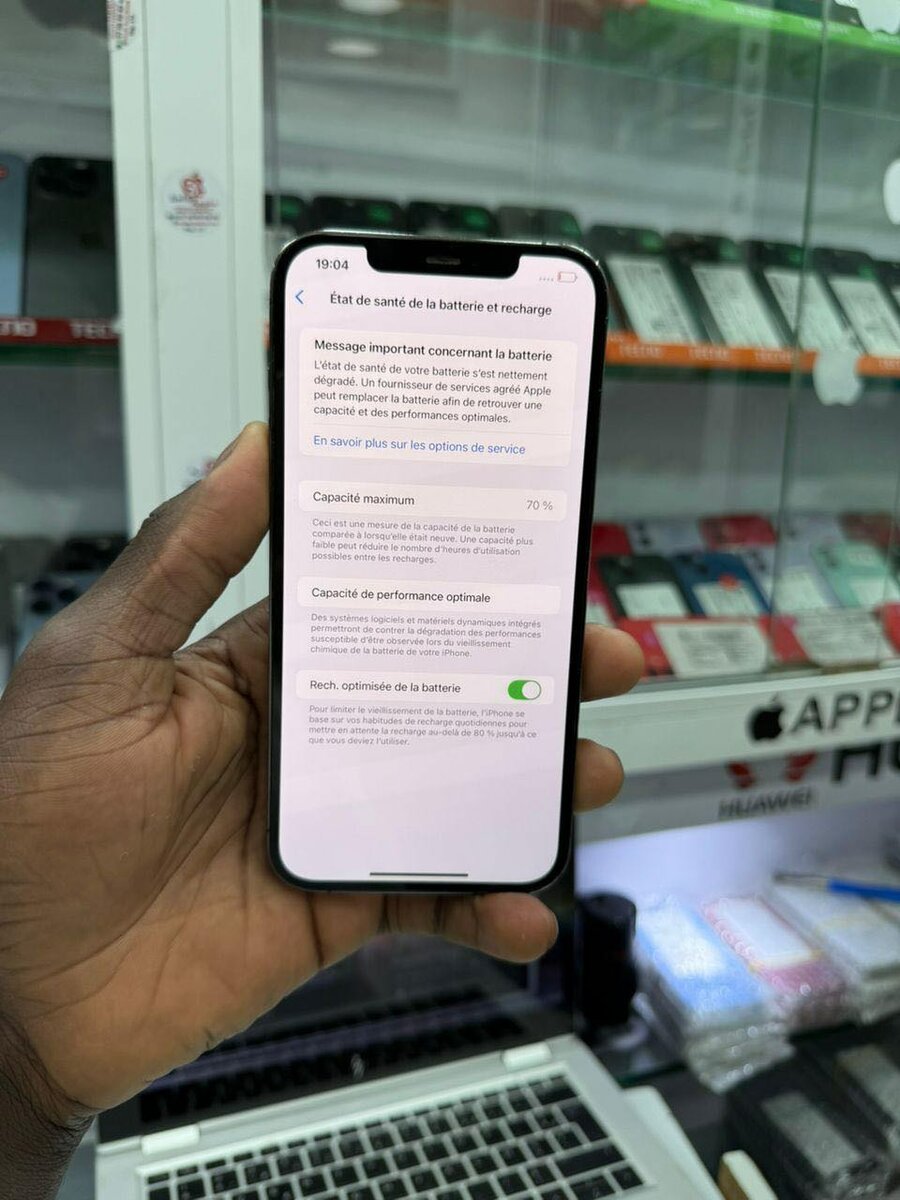 12 pro max 256 Go sans message