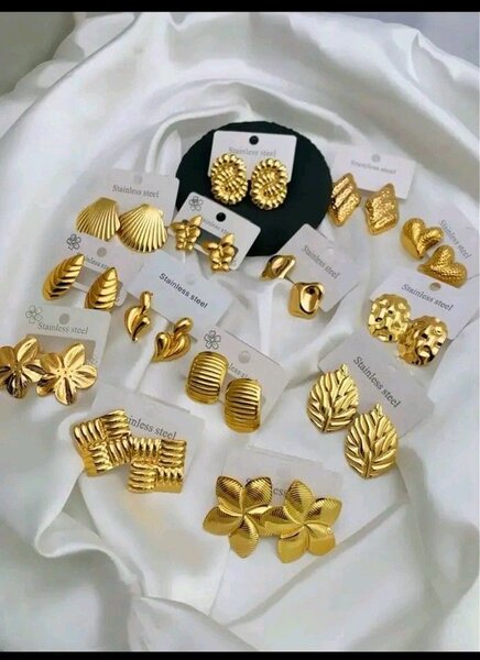 Boucles d'oreilles en acier inoxydable